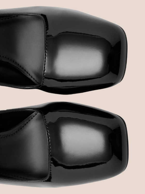 Ankle Strap High Heel Court Shoes for Women – Black Pointed Toe Formal & Office Heels.