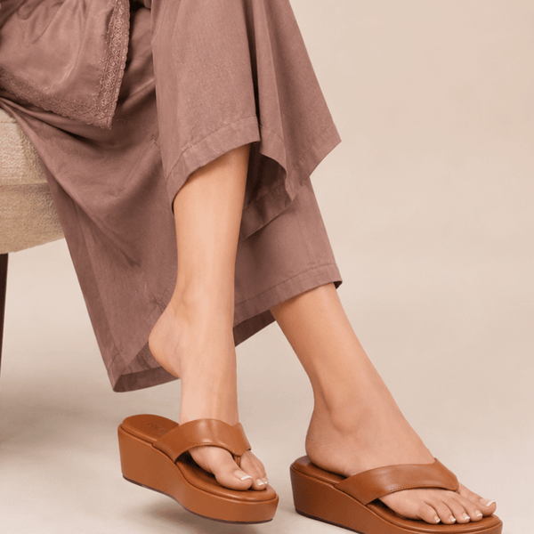 Brown Daily Wear Slip-On