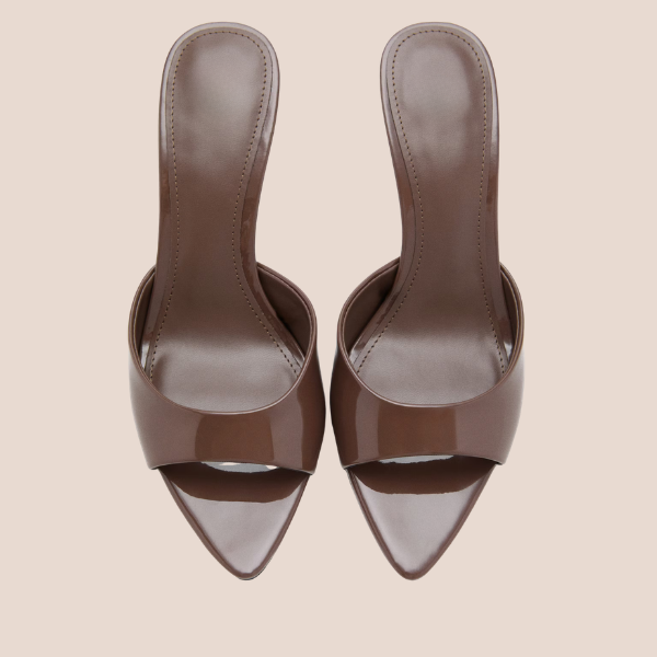 Chocolate Elegance Pointed Heel