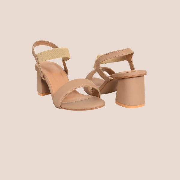 Luxe Stride Elasti Block Heels