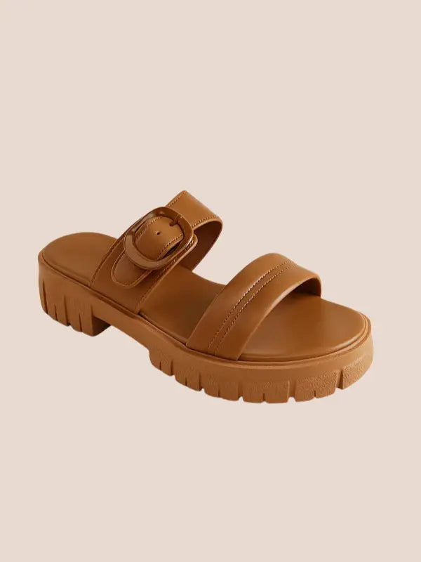 Mustard Buckled Slip-On Malveris
