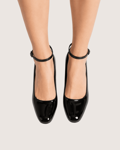 Ankle Strap High Heel Court Shoes