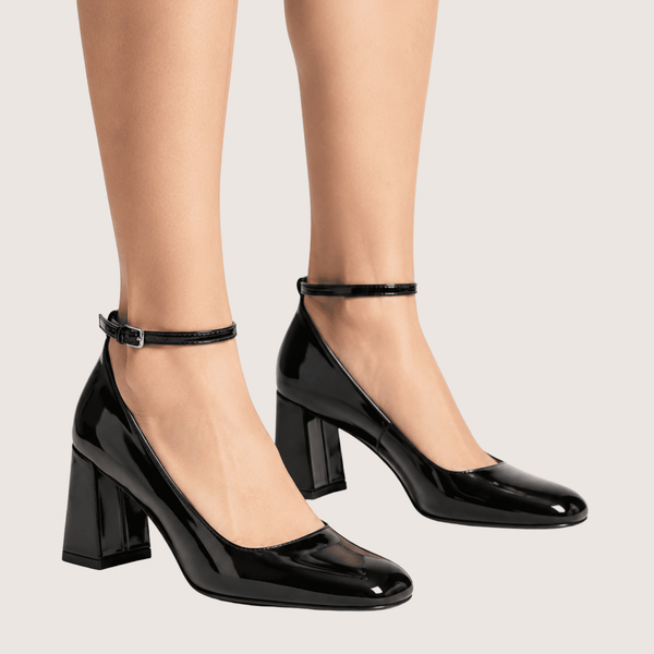 Ankle Strap High Heel Court Shoes