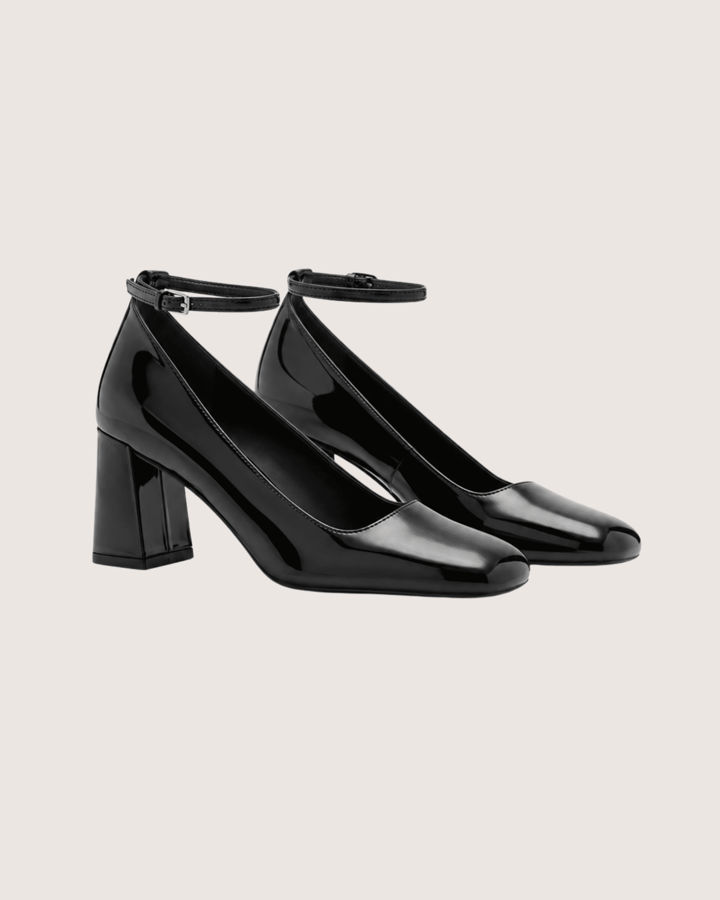 Ankle Strap High Heel Court Shoes