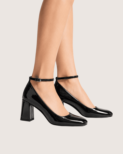 Ankle Strap High Heel Court Shoes