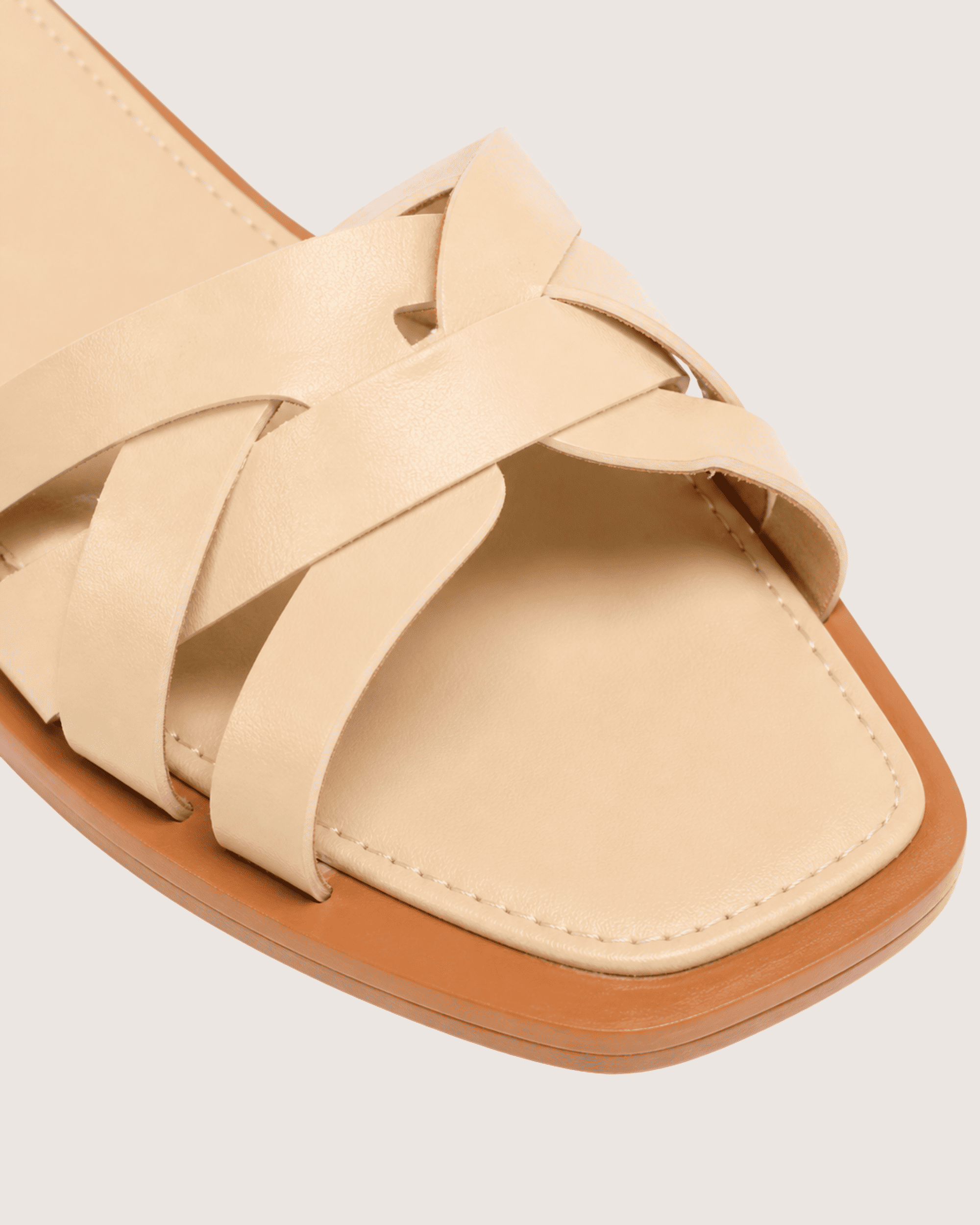 Beige Braided Flat Malveris
