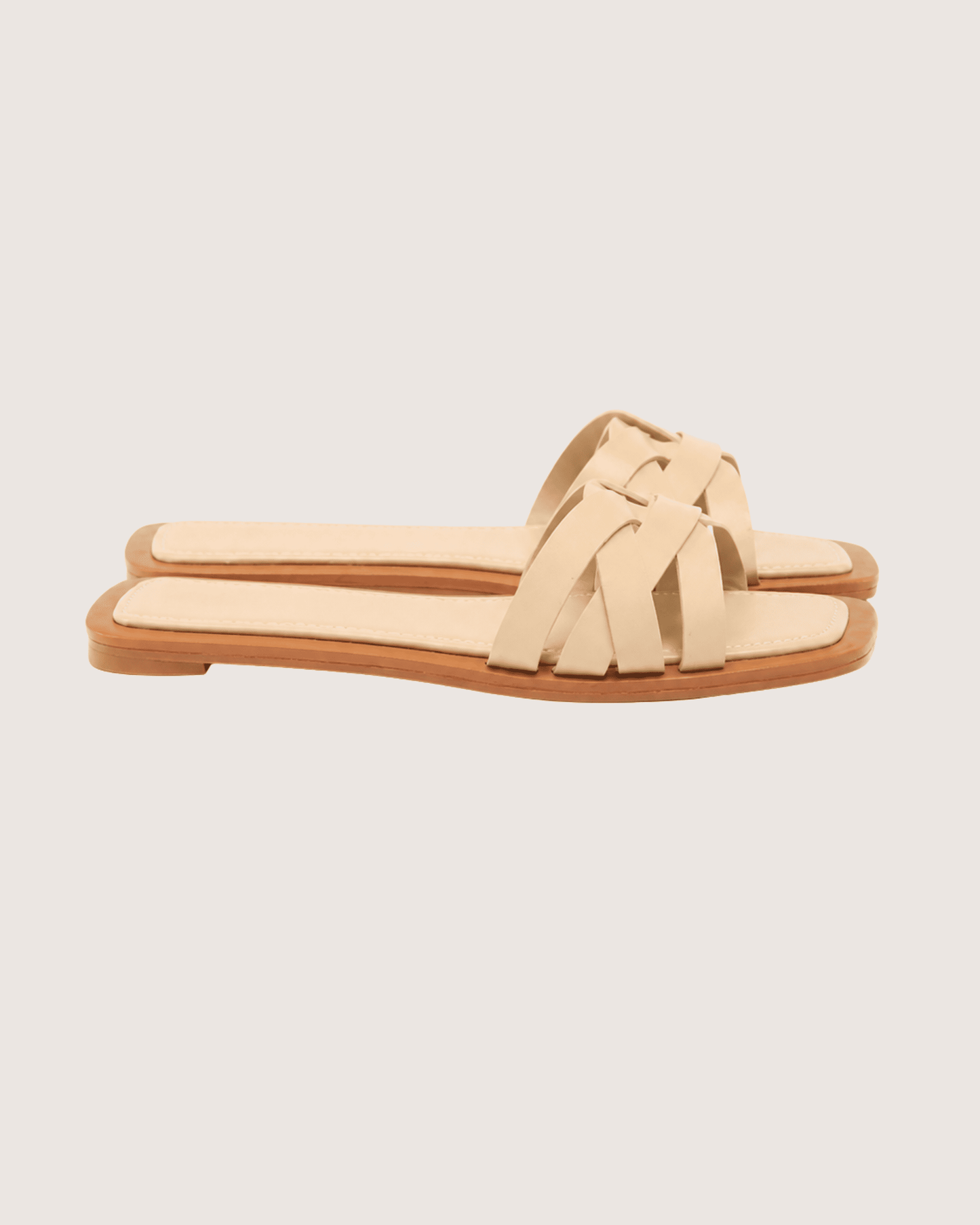 Beige Braided Flat Malveris