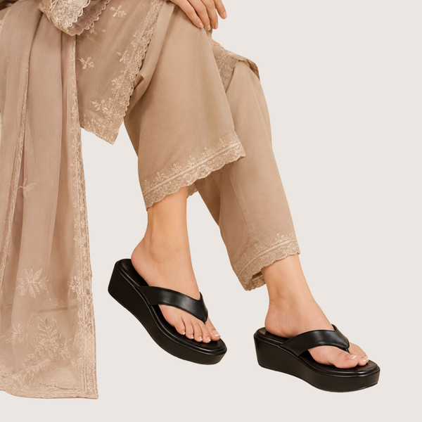 Black Daily Wear Slip-On