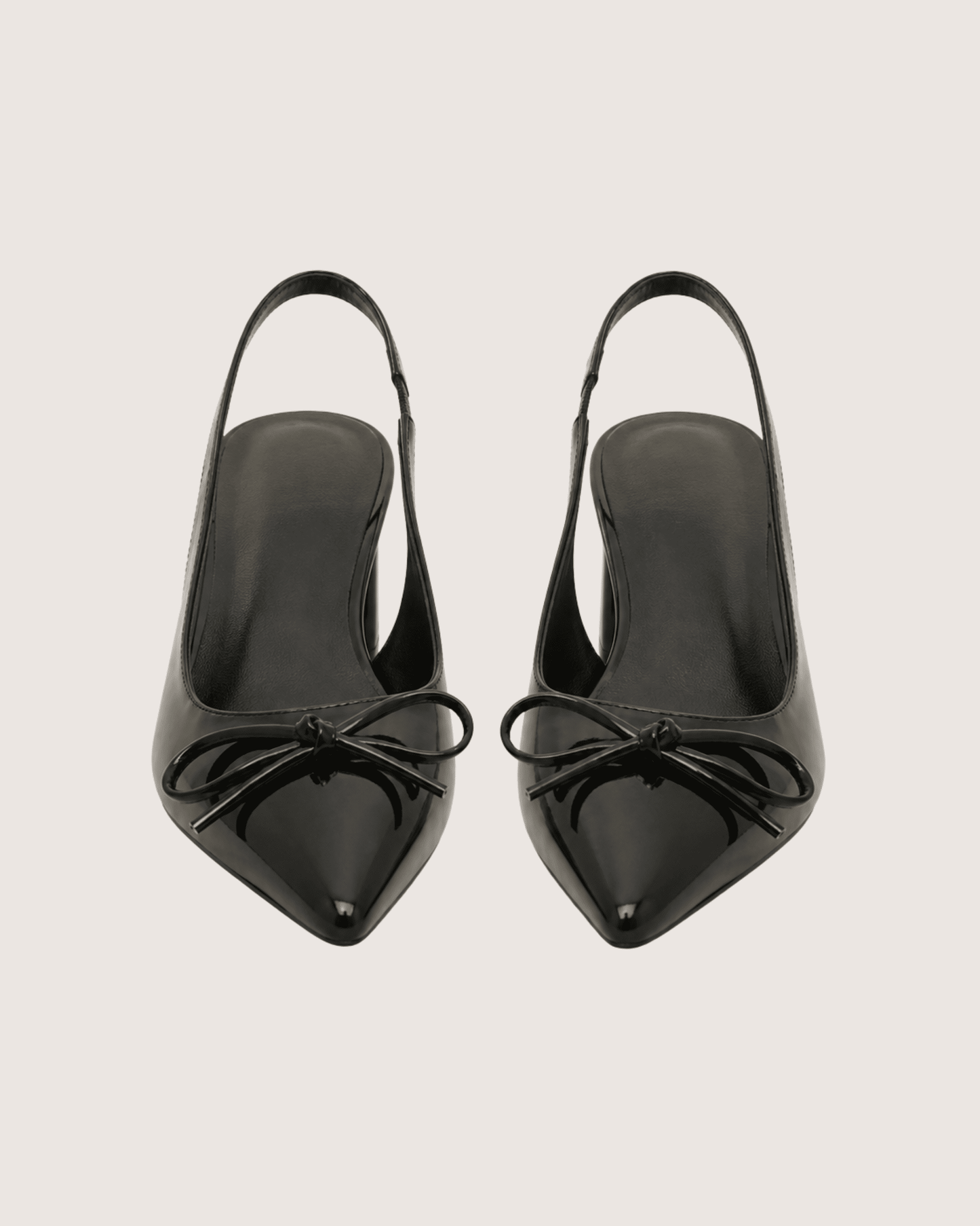 Black Dira Slingback Bow Pumps