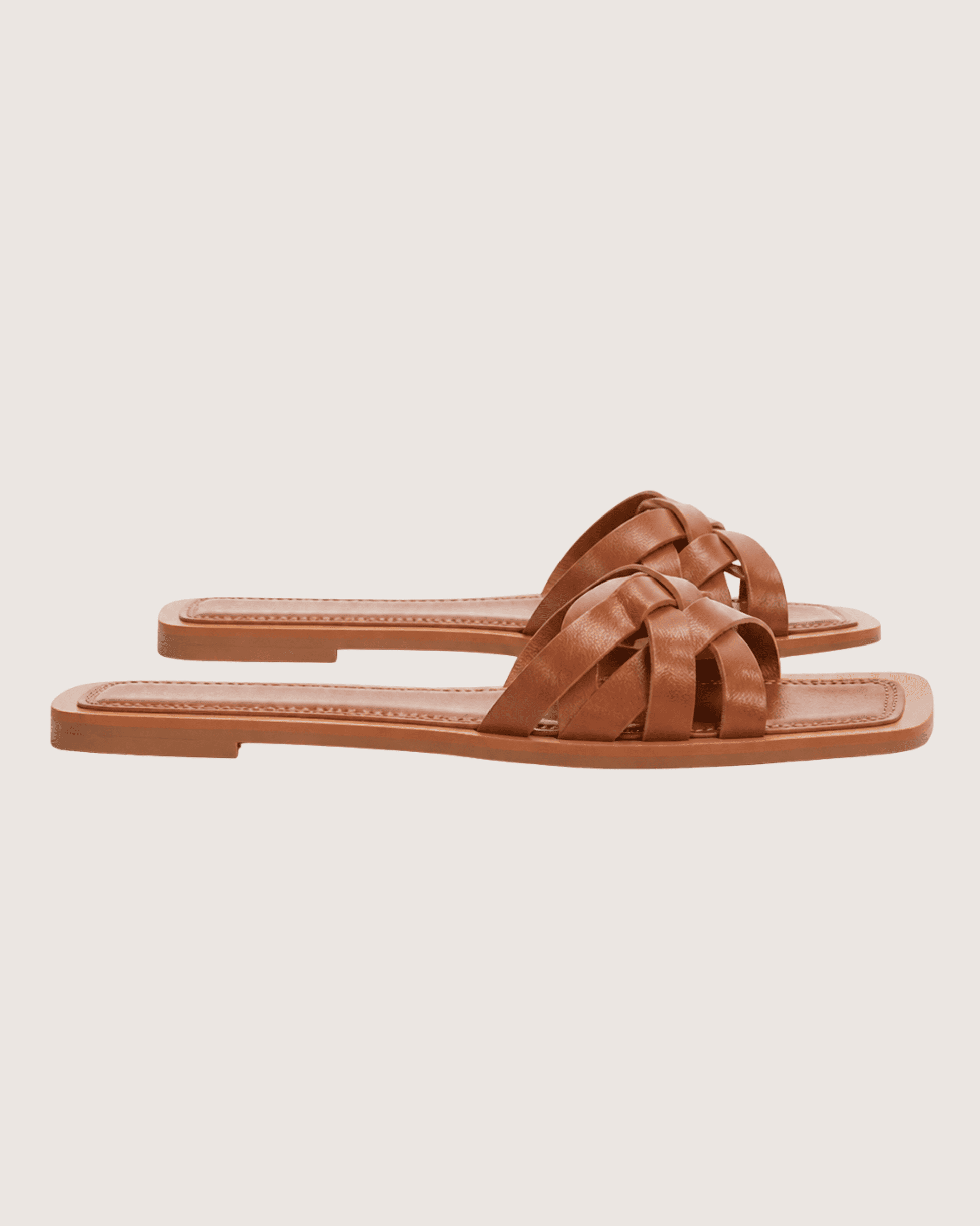 Brown Braided Flat Malveris