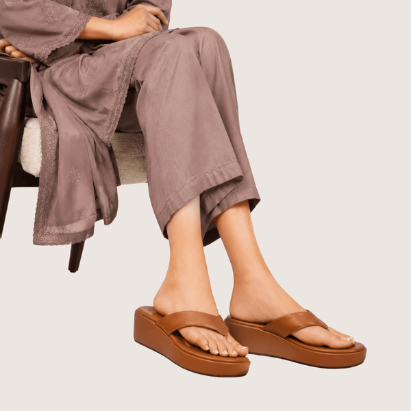 Brown Daily Wear Slip-On