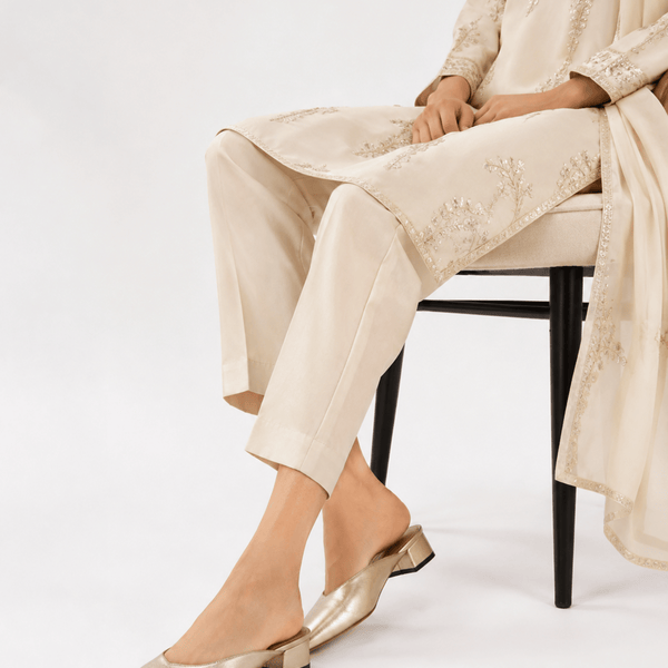 Champagne Gold Mules