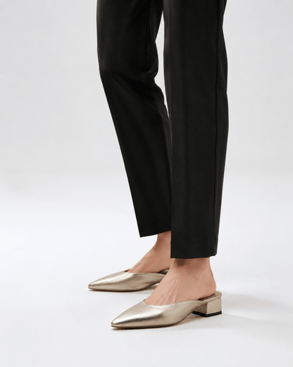 Champagne Gold Mules