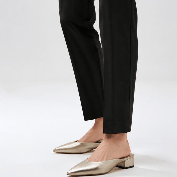 Champagne Gold Mules