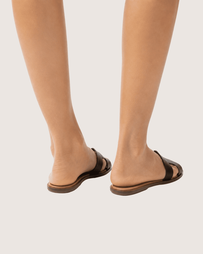 Halo Stride Minimal Flat Slides (Black) Malveris