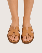 Halo Stride Minimal Flat Slides (Brown) Malveris
