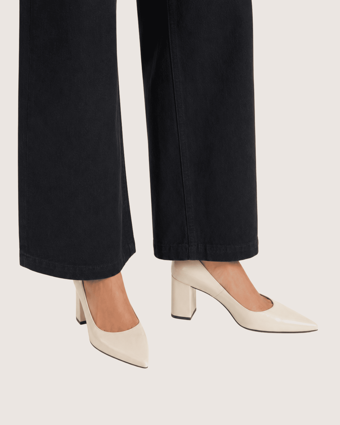 Ivory Point Block Heels