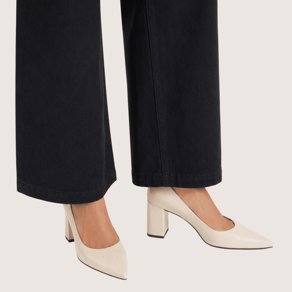 Ivory Point Block Heels