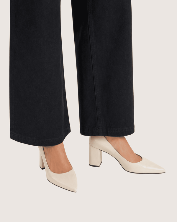 Ivory Point Block Heels