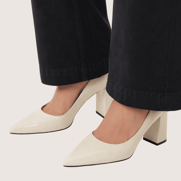 Ivory Point Block Heels