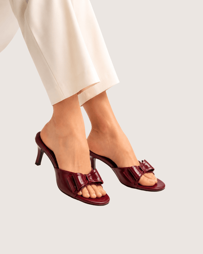Lunara Maroon Heels
