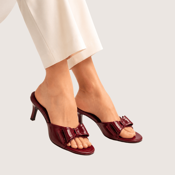 Lunara Maroon Heels