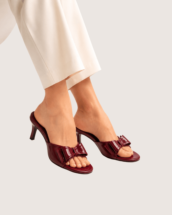Lunara Maroon Heels