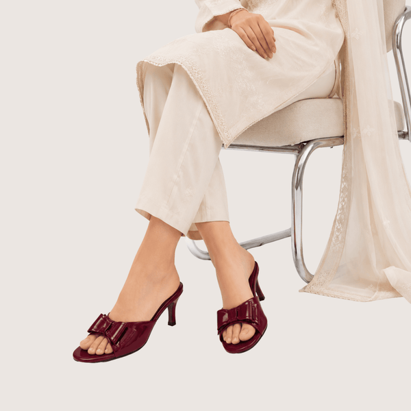 Lunara Maroon Heels