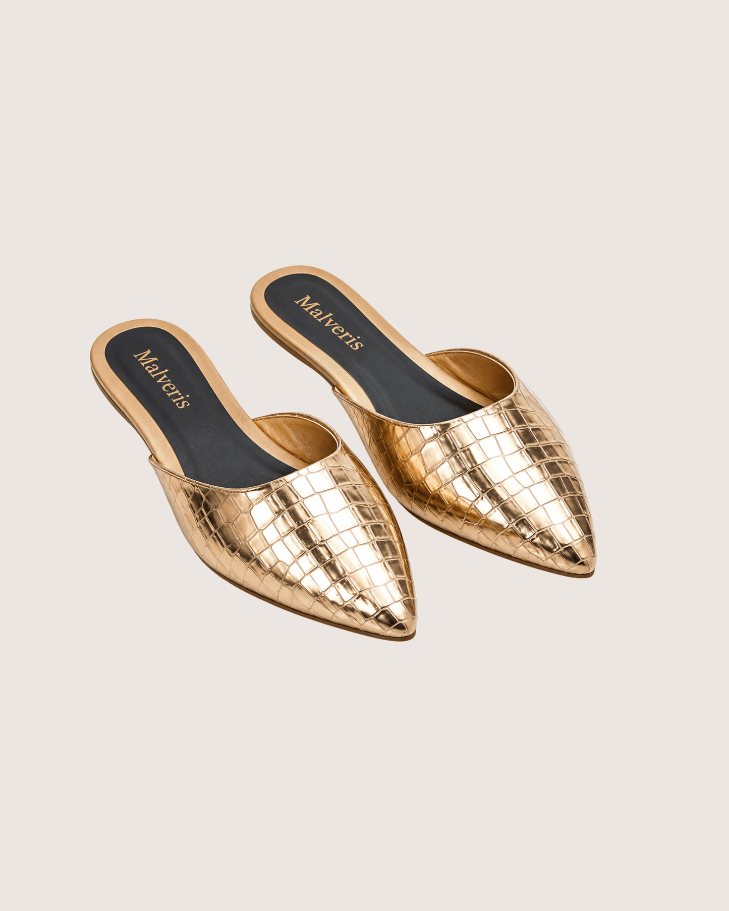 Lustre Gold Mule