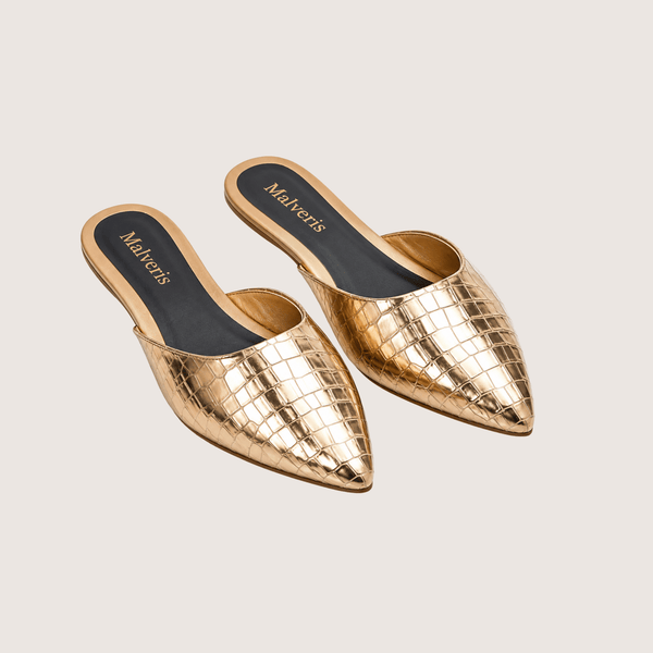 Lustre Gold Mule