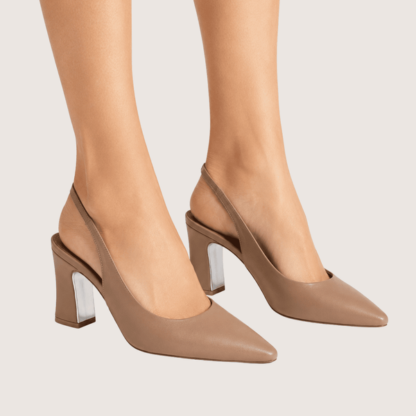 Nude Point Slingbacks Shoes