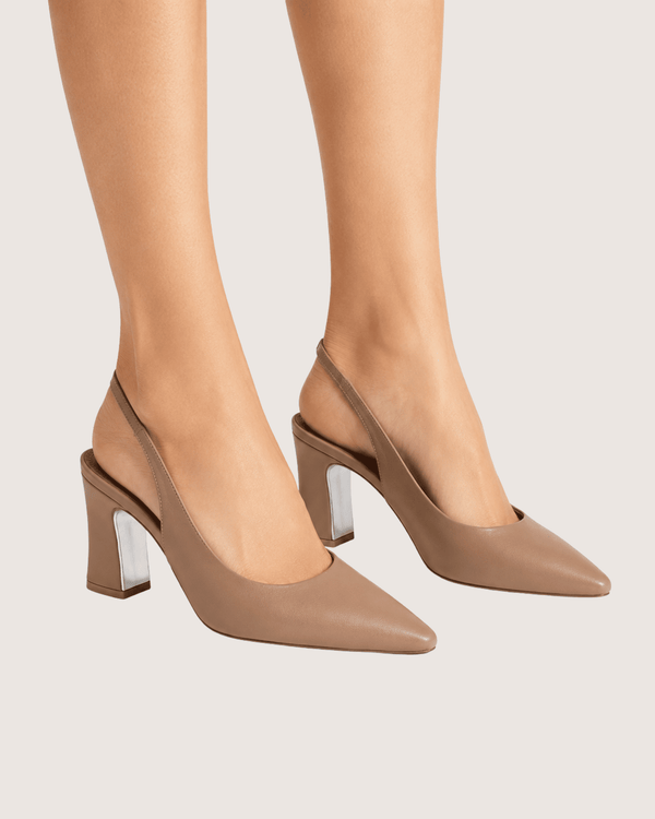 Nude Point Slingbacks Shoes