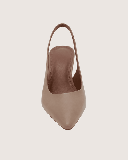 Nude Point Slingbacks Shoes