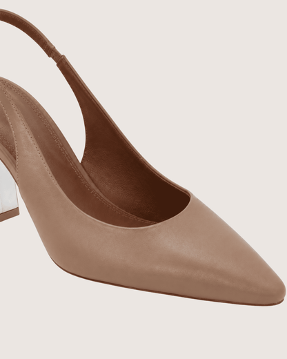 Nude Point Slingbacks Shoes