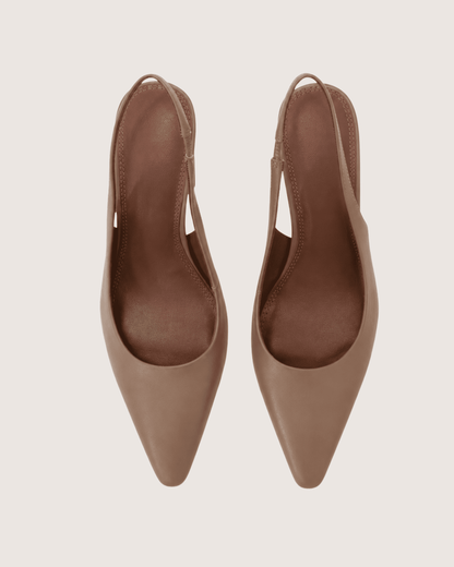 Nude Point Slingbacks Shoes
