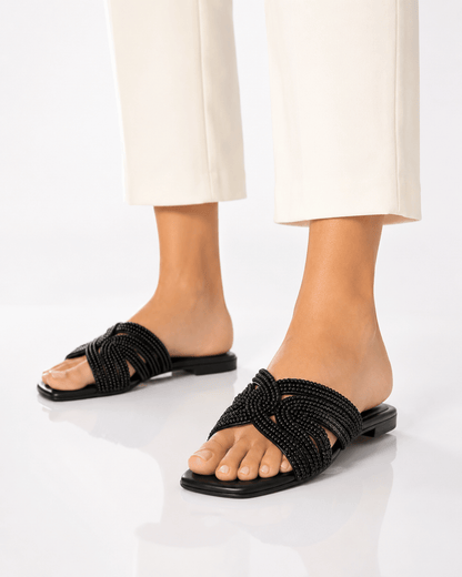 Pearl Flat Slippers