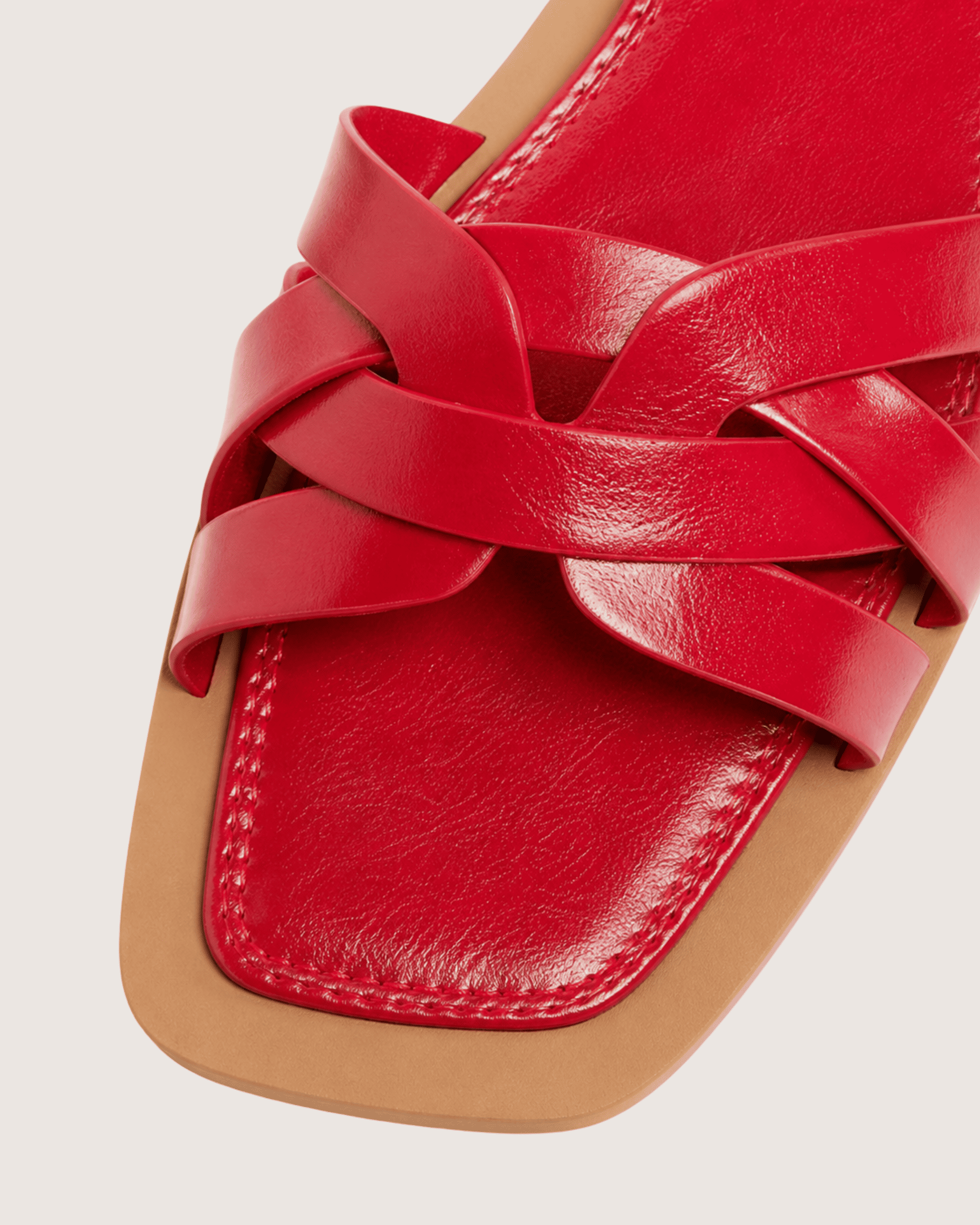 Red Braided Flat Malveris
