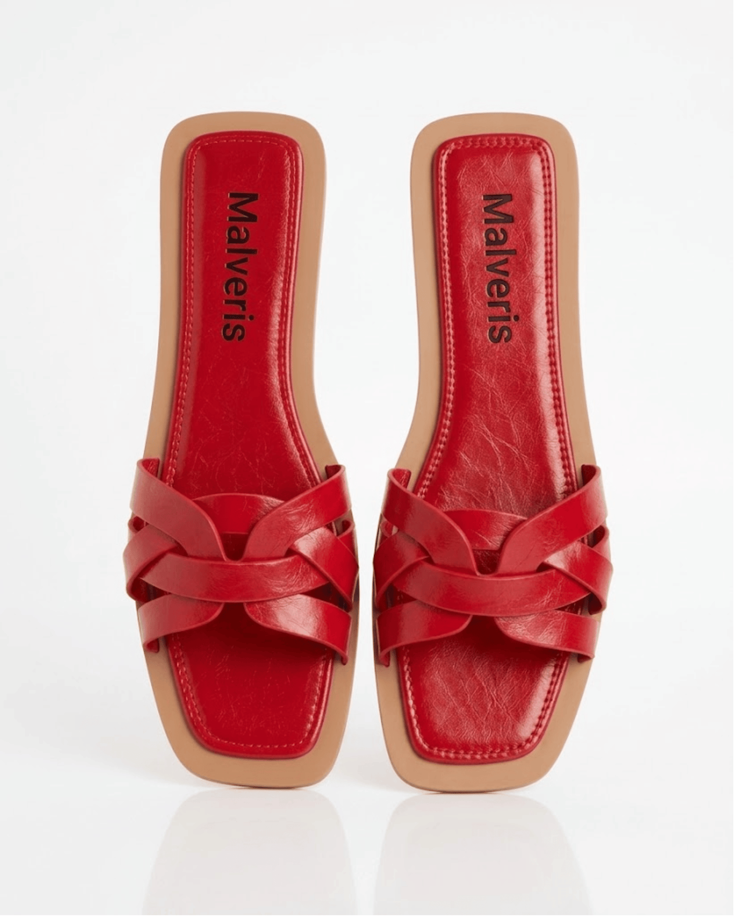 Red Braided Flat