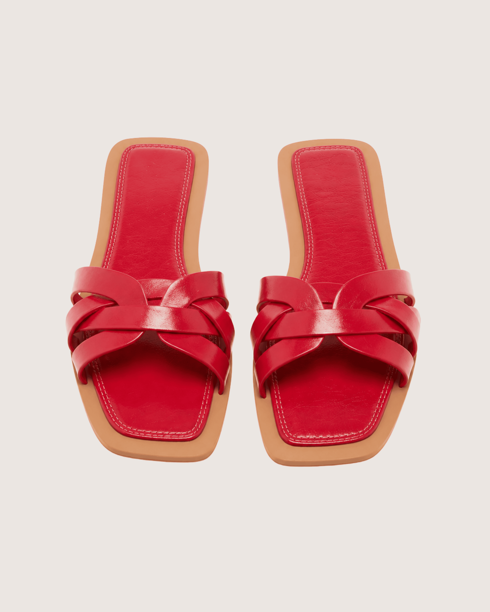 Red Braided Flat Malveris