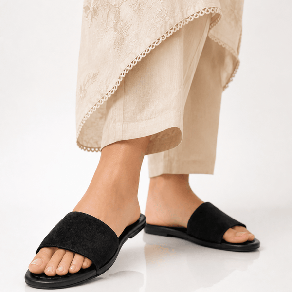 Veloura Luxe Slide Black
