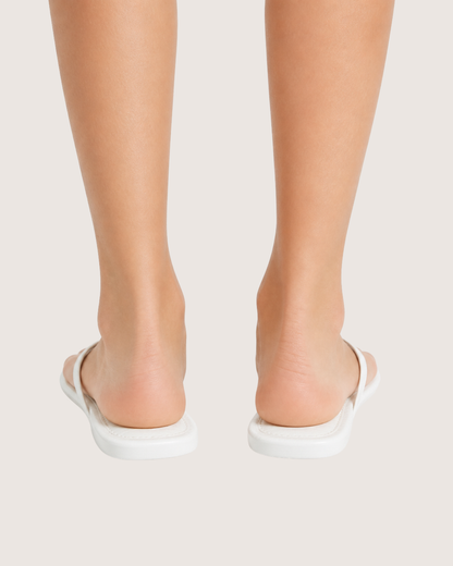 White Croc Glam Flat Malveris