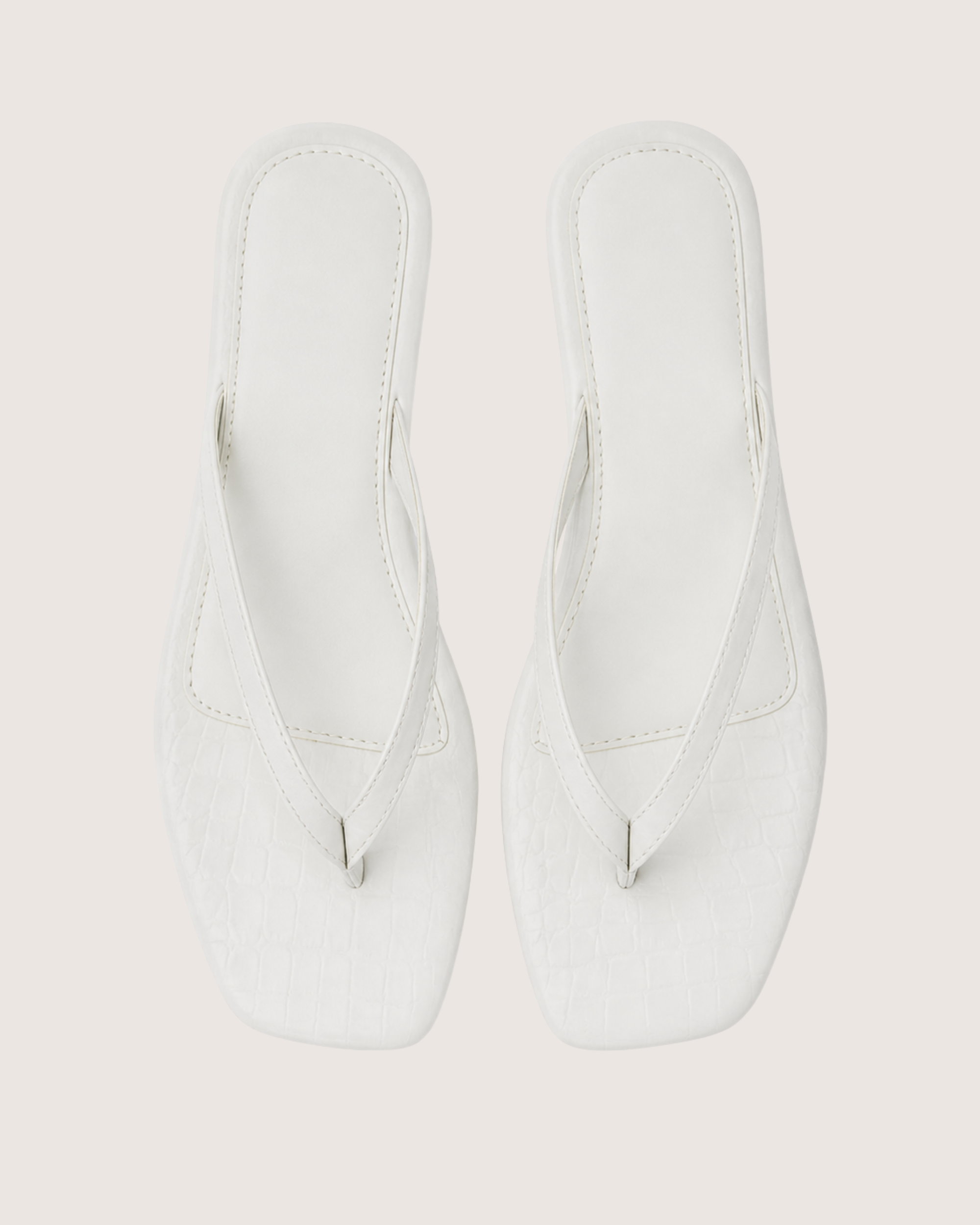 White Croc Glam Flat Malveris