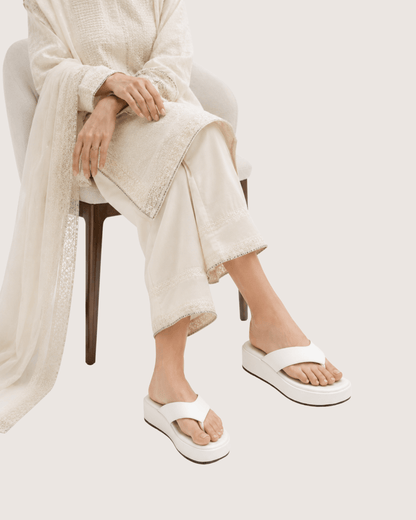 White Daily Wear Slip-On